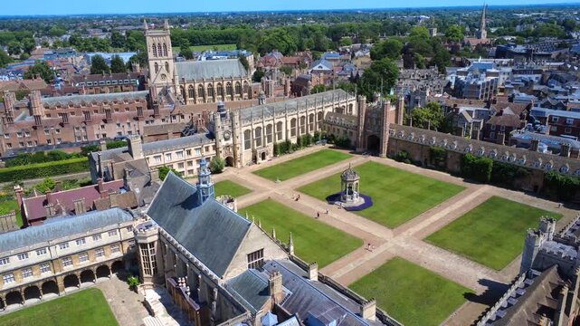 Trinity College Cambridge 4K Aerial Drone Footage