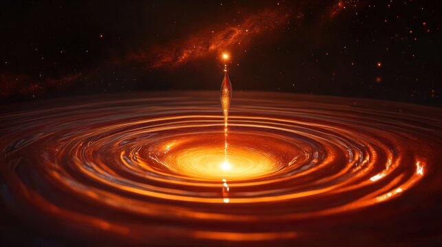 Cosmic liquid drop