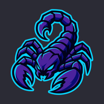 Aggressive Scorpion Esports Mascot Logo &ndash; Gaming Team Branding Vector Illustration