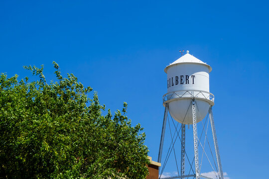 Vintage water tower in Gilbert Arizona