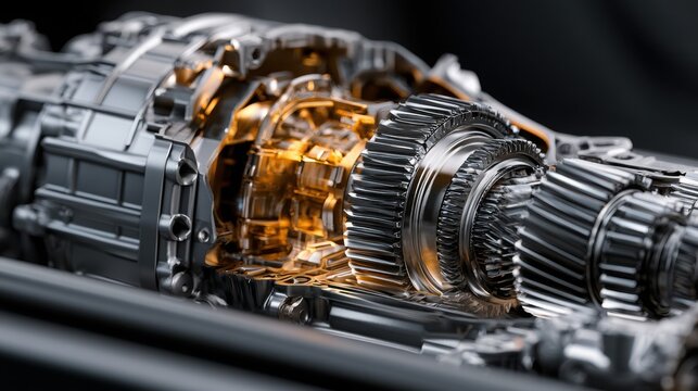 Automatic Car Transmission Gear Selector Close Up