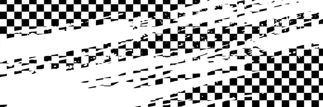 Black and white checkered pattern, Checkerboard seamless pattern