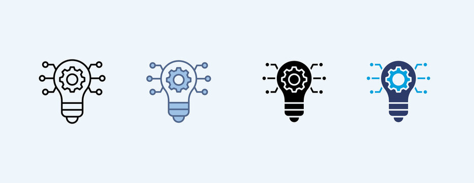 Innovation Multiple Icon Illustration Vector