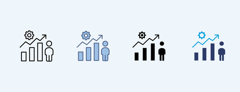 Optimization Multiple Icon Illustration Vector