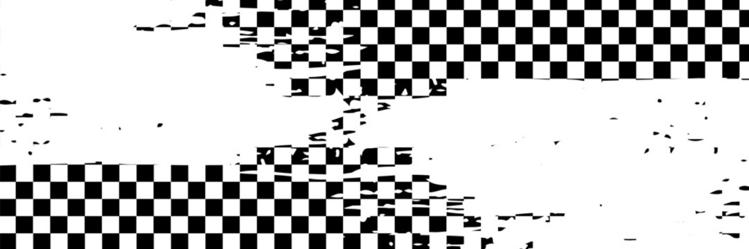 Black and white checkered pattern, Checkerboard seamless pattern