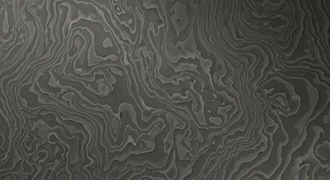 Dark grey wavy wood grain abstract texture pattern.