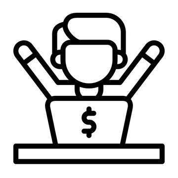 creator economy icon line