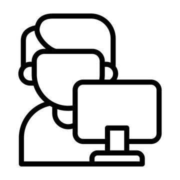 digital creator icon line