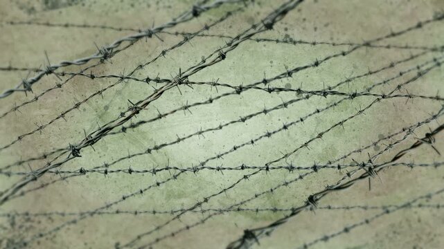 abstract vector barbed wire illustration background