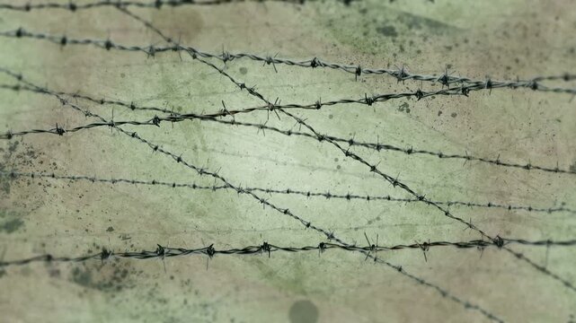 abstract vector barbed wire illustration background