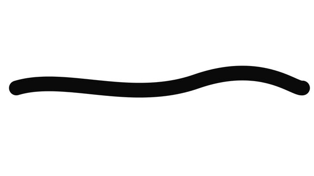 Minimalist 4k black wavy line animation on white background, for motion and, abstract motion black, and white