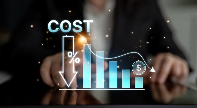 Cost reduction and cost saving through digital transformation, business cost optimization, operational cost reduction, financial saving, and resource efficiency strategies for business success. Spline