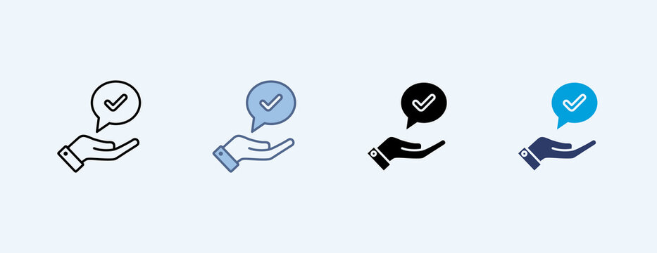 Accept Multiple Icon Illustration Vector
