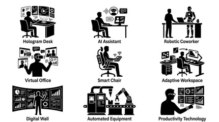 Obraz premium man working on productivity technology.