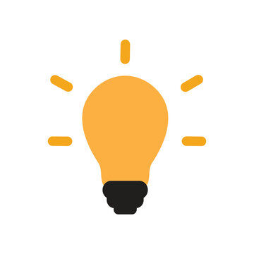 Creative Light Bulb Icon Vector