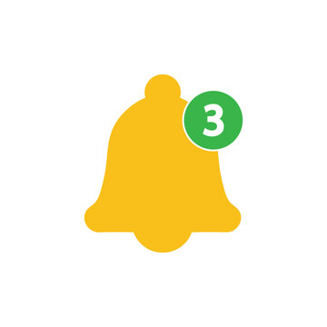 Notification Bell Alert Icon Vector