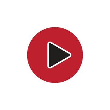 Play Button Media Icon Vector