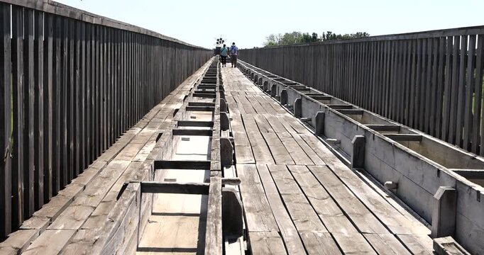 Poland Ciechocinek salt Graduation Tower top tourist. Brine structure, built 1824. Healing power of salt minerals. Distills evaporates saltwater. Historical. Historic wooden structure. Industry.