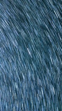 Vertical Shot Star Trails of Perseids Meteor Shower and Milky Way Galaxy in South Sky Over Mt Whitney Astrophotography Time Lapse in California USA