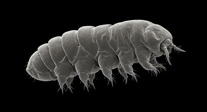 Tardigrade water bear micro SEM