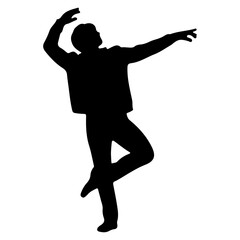Silhouette of a Male Ballet Dancer in Motion. © Erik