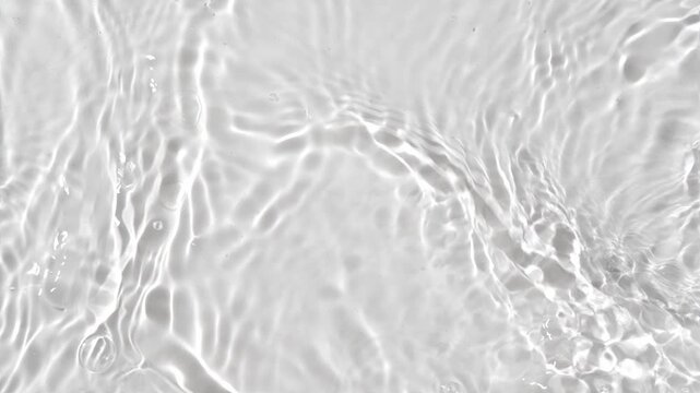 water waves cross each other creating ripples in slow motion.