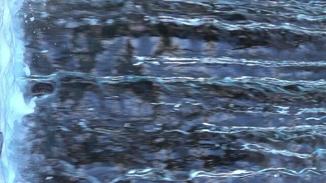 Waterfall Super Slow Motion x8 Loop Vertical Shot