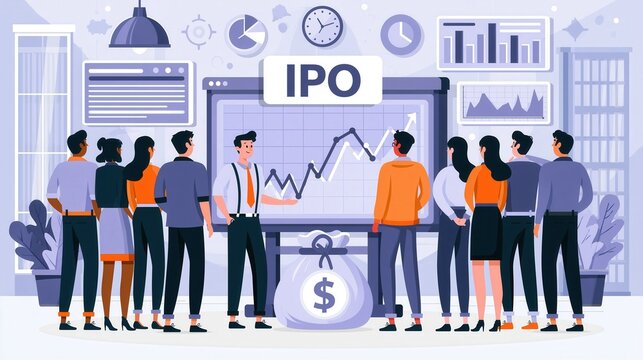 IPO concept company going public stock exchange visuals financial