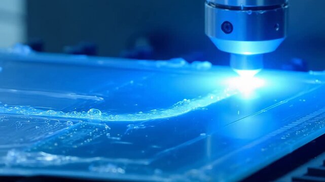 Micro Machining: Silicon Wafer Laser Dicing with Thermal Melding Close-Up