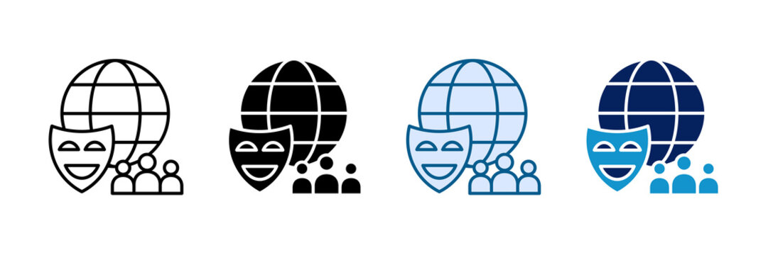 Culture Icon Set Multiple Style Collection