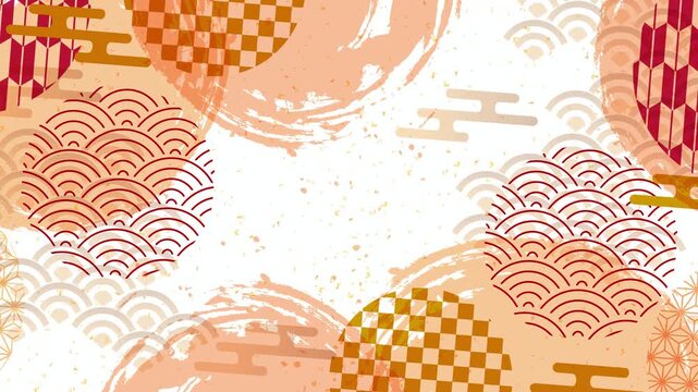 Traditional Japanese Patterns with Decorative Ornaments 4K