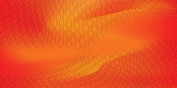 v Abstract Orange and Red Mesh Wave Background With Hexagonal Pattern and Dynamic Gradient Texture,vector