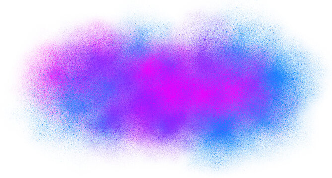 Abstract cosmic nebula background with purple and blue powder explosion