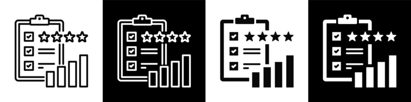 Performance Review black and white background style collection