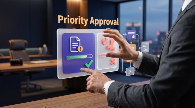 Approval Process - Priority Approval Interface and Approval Control Panels
