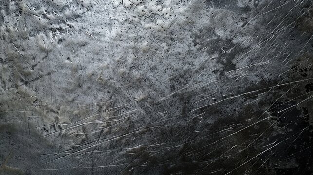 Aged pewter oxide scratches close up