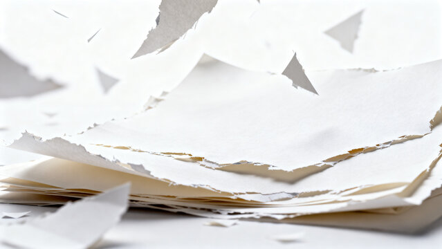 Scattered papers on a surface