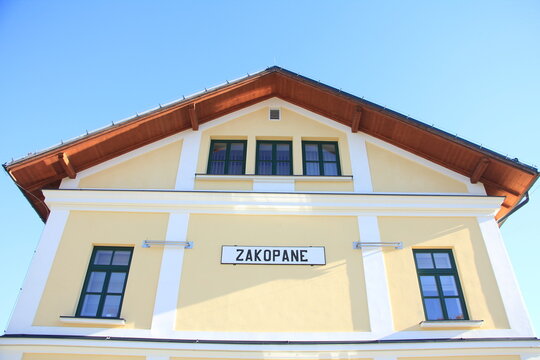 Historical Zakopane Train Station Building, Poland