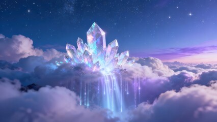 Naklejka premium Crystal formation in the sky