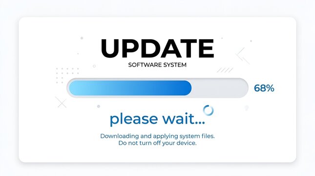 Loading animation on screen, update progress bar