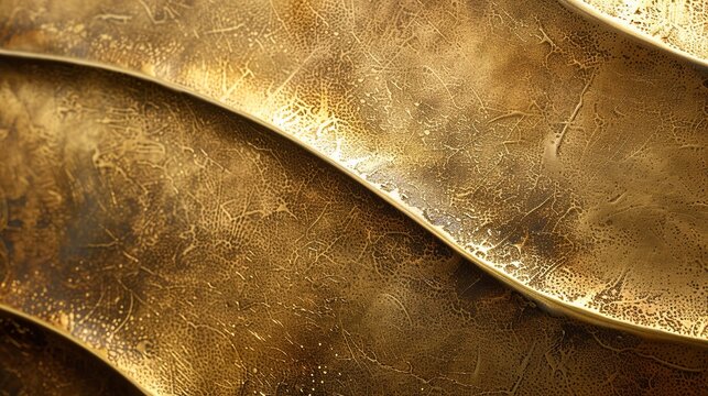 Aged brass hinge wear tarnish close up
