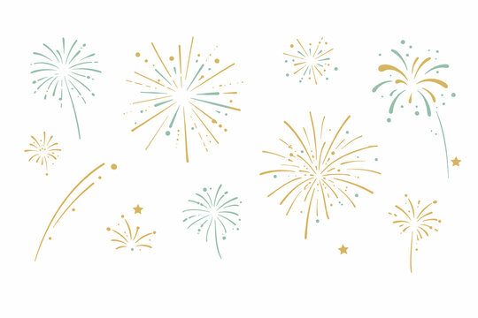  Gold and Blue Fireworks