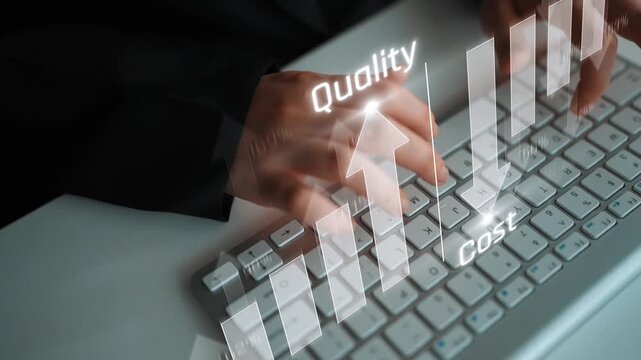 Increase quality and reduce cost represent quality, cost, and performance optimization for business strategy and resource efficiency Marrow