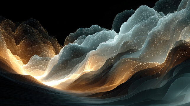 Depth - Abstract spatial forms conceptual dimensionality visual immersion dynamic energy layers minimalistic composition expressive symbolic perspective
