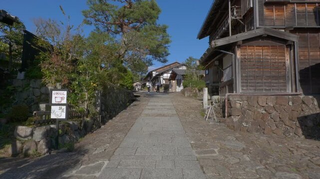 中山道 馬籠宿の風景