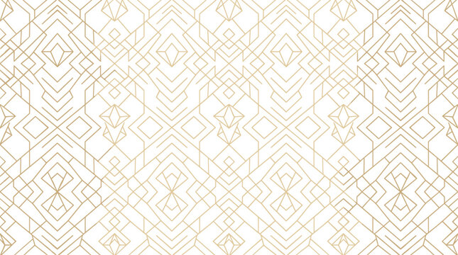 Seamless Geometric Arrow Pattern in Monochrome Minimalist Style