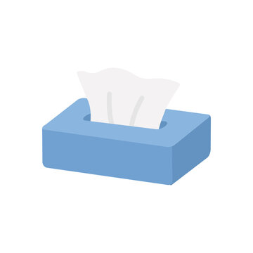 ボックスティッシュの日用品イラスト 衛生対策 Tissue box everyday item illustration hygiene measures