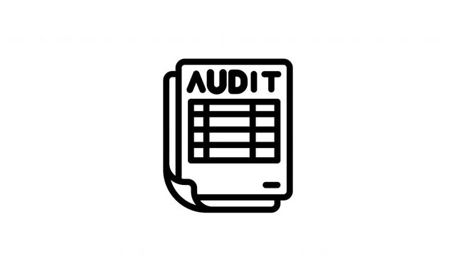 audit minimalist stroke animation