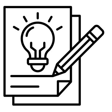 Creative Brief Icon Element For Design 