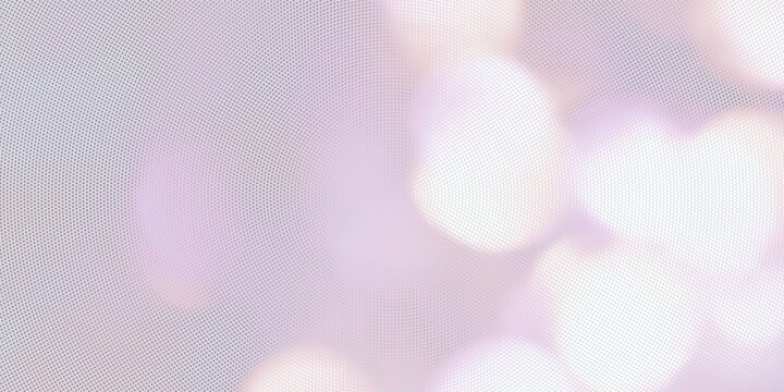 Inverted Dots Halftone Pattern Semi Circle Arc Border Vector full color Abstract Background. Half Tone Graphic Abstraction Faded Texture. Offset Printing Retro Styled Wallpaper Dotted Art Illustration